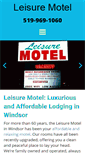 Mobile Screenshot of leisuremotelwindsor.com